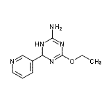 CAS 登录号：785719-54-2， 4-乙氧基-6-(3-吡啶基)-1,6-二氢-1,3,5-三嗪-2-胺