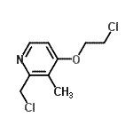 CAS#: 785739-63-1, 4-(2-Chloroethoxy)-2-(chloromethyl)-3-methylpyridine
