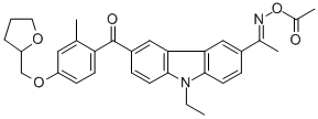 CAS#: 785779-13-7, 1-9-Ethyl-6-2-Methyl-4-(Tetrahydro-2-Furanyl)Methoxybenzoyl-9H-Carbazol-3-Yl-1-(O-Acetyloxime)Ethanone