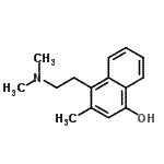 CAS 登录号：786582-22-7， 4-[2-(二甲基氨基)乙基]-3-甲基-1-萘酚