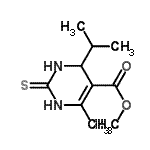 CAS#: 786643-43-4, Methyl 4-isopropyl-6-methyl-2-thioxo-1,2,3,4-tetrahydro-5-pyrimidinecarboxylate