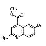 CAS#: 786659-09-4, Methyl 6-bromo-2-methyl-4-quinolinecarboxylate