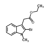 CAS#: 786704-07-2, Ethyl (2-bromo-1-methyl-1H-indol-3-yl)acetate