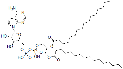 CAS#: 78679-20-6, [(2R)-3-[[[(2R,3S,4S,5R)-5-(4-Aminopyrrolo[3,2-e]Pyrimidin-7-Yl)-3,4-Dihydroxyoxolan-2-Yl]Methoxy-Hydroxyphosphoryl]Oxy-Hydroxyphosphoryl]Oxy-2-Hexadecanoyloxypropyl] Hexadecanoate