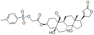 CAS#: 78730-59-3, [(3S,5S,8R,9S,10S,13R,17R)-10-Formyl-5,14-Dihydroxy-13-Methyl-17-(5-Oxo-2H-Furan-3-Yl)-2,3,4,6,7,8,9,11,12,15,16,17-Dodecahydro-1H-Cyclopenta[a]Phenanthren-3-Yl] 2-(4-Methylphenyl)Sulfonyloxyacetate
