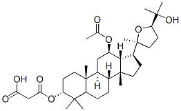 CAS#: 78782-15-7, 3-[[(3R,5R,8R,9R,10R,12R,13R,14R,17S)-12-Acetyloxy-17-[(2S,5R)-5-(2-Hydroxypropan-2-Yl)-2-Methyloxolan-2-Yl]-4,4,8,10,14-Pentamethyl-2,3,5,6,7,9,11,12,13,15,16,17-Dodecahydro-1H-Cyclopenta[a]Phenanthren-3-Yl]Oxy]-3-Oxopropanoic Acid
