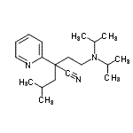 CAS#: 78833-05-3, 2-[2-(Diisopropylamino)ethyl]-4-methyl-2-(2-pyridinyl)pentanenitrile