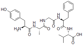 CAS 登录号：78859-44-6， N-(N-(N-(N-L-酪氨酰-D-丙氨酰)甘氨酰)-L-苯丙氨酰)-L-缬氨酸
