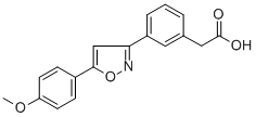 CAS#: 78868-42-5, 2-[4-[5-(4-Methoxyphenyl)-1,2-Oxazol-3-Yl]Phenyl]Acetic Acid