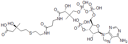 CAS#: 78901-91-4, 3-Hydroxy-3-methyl-4-carboxybutyl-coenzyme A