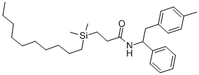 CAS 登录号：78934-83-5， 3-(癸基二甲基硅烷基)-N-(2-(4-甲基苯基)-1-苯基乙基)丙酰胺