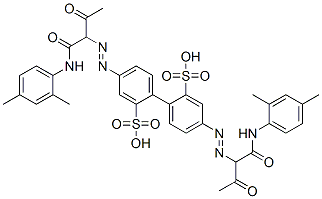 CAS#: 78952-69-9, 5-[1-[(2,4-Dimethylphenyl)Amino]-1,3-Dioxobutan-2-Yl]Diazenyl-2-[4-[1-[(2,4-Dimethylphenyl)Amino]-1,3-Dioxobutan-2-Yl]Diazenyl-2-Sulfophenyl]Benzenesulfonic Acid