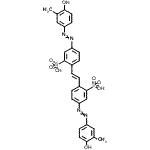 CAS#: 79015-29-5, 2,2'-[(E)-1,2-Ethenediyl]bis{5-[(4-hydroxy-3-methylphenyl)diazenyl]benzenesulfonic acid}
