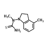 CAS#: 790158-87-1, 1-Methyl-1-(4-methyl-2,3-dihydro-1H-indol-1-yl)thiourea