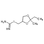 CAS#: 790188-52-2, (2-Ethyl-2-methyl-1,3-dioxolan-4-yl)methyl carbamimidothioate
