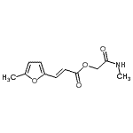 CAS#: 790231-28-6, 2-(Methylamino)-2-oxoethyl (2E)-3-(5-methyl-2-furyl)acrylate