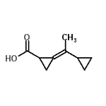 CAS#: 79035-27-1, (2E)-2-(1-Cyclopropylethylidene)cyclopropanecarboxylic acid