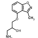 CAS#: 790606-74-5, 1-Amino-3-[(3-methyl-1,2-benzoxazol-4-yl)oxy]-2-propanol