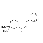 CAS#: 790713-74-5, 6,6-Dimethyl-3-phenyl-1,4,6,7-tetrahydropyrano[4,3-c]pyrazole