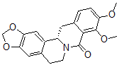 CAS#: 79082-05-6, (S)-5,6,13,13a-Tetrahydro-9,10-Dimethoxy-8H-Benzo(g)-1,3-Benzodioxolo(5,6-a)Quinolizin-8-One