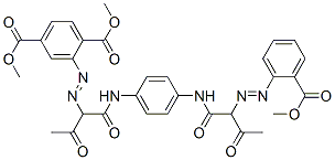 CAS#: 79102-66-2, Dimethyl 2-[1-[[4-[[2-(2-Methoxycarbonylphenyl)Diazenyl-3-Oxobutanoyl]Amino]Phenyl]Amino]-1,3-Dioxobutan-2-Yl]Diazenylbenzene-1,4-Dicarboxylate