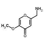CAS 登录号：791030-42-7， 2-(氨基甲基)-5-甲氧基-4H-吡喃-4-酮