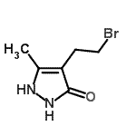 CAS 登录号：791049-61-1， 4-(2-溴乙基)-5-甲基-1,2-二氢-3H-吡唑-3-酮
