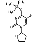 CAS#: 79107-96-3, 5-Fluoro-1-(tetrahydro-2-furanyl)-4-[(trimethylsilyl)oxy]-2(1H)-pyrimidinone