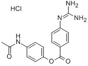 CAS 登录号：79119-49-6， 4'-乙酰氨基苯基 4-胍基苯甲酸酯盐酸盐