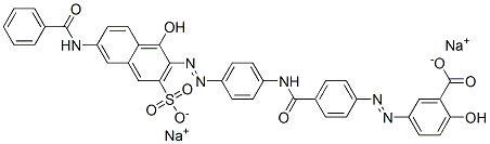 CAS#: 79135-91-4, Disodium (3E)-3-[[4-[[4-[(2E)-2-[6-(Benzoylamino)-1-Oxo-3-Sulfonatonaphthalen-2-Ylidene]Hydrazinyl]Phenyl]Carbamoyl]Phenyl]Hydrazinylidene]-6-Oxocyclohexa-1,4-Diene-1-Carboxylate