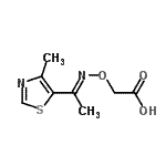 CAS#: 791551-03-6, ({(E)-[1-(4-Methyl-1,3-thiazol-5-yl)ethylidene]amino}oxy)acetic acid