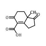 CAS#: 791724-59-9, 7a-Methyl-1,5-dioxo-2,3,5,6,7,7a-hexahydro-1H-indene-4-carboxylic acid