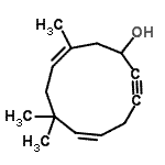 CAS#: 791810-20-3, (5Z,9Z)-7,7,10-Trimethyl-5,9-cycloundecadien-2-yn-1-ol