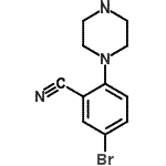 CAS 登录号：791846-41-8， 5-溴-2-(1-哌嗪基)苯甲腈
