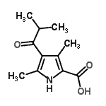 CAS#: 793727-85-2, 4-Isobutyryl-3,5-dimethyl-1H-pyrrole-2-carboxylic acid