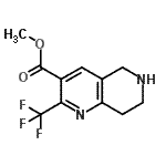 CAS#: 794461-82-8, Methyl 2-(trifluoromethyl)-5,6,7,8-tetrahydro-1,6-naphthyridine-3-carboxylate
