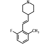 CAS 登录号：794472-27-8， 4-[(E)-2-(2-氟-6-甲基苯基)乙烯基]哌啶