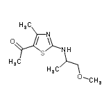 CAS#: 794573-12-9, 1-{2-[(1-Methoxy-2-propanyl)amino]-4-methyl-1,3-thiazol-5-yl}ethanone