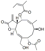 CAS#: 79491-59-1, [(3aR,4R,5Z,7S,9S,10Z,11aR)-9-Acetyloxy-7-Hydroxy-10-(Hydroxymethyl)-6-Methyl-3-Methylidene-2-Oxo-3a,4,7,8,9,11a-Hexahydrocyclodeca[b]Furan-4-Yl] (Z)-2-Methylbut-2-Enoate
