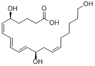 CAS#: 79516-82-8, (5S,12R)-5,12,20-Trihydroxy-(6Z,8E,10E,14Z)-Eicosatetraenoic Acid