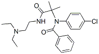 CAS 登录号：79565-76-7， N-(4-氯苯基)-N-[1-(2-二乙基氨基乙胺)-2-甲基-1-氧代丙烷-2-基]苯甲酰胺