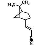 CAS 登录号：79570-08-4， (2E)-3-(6,6-二甲基双环[3.1.1]庚-2-基)丙烯腈