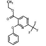 CAS#: 796-80-5, Ethyl 4-phenoxy-2-(trifluoromethyl)-5-pyrimidinecarboxylate