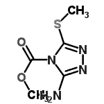 CAS#: 79741-99-4, Methyl 3-amino-5-(methylsulfanyl)-4H-1,2,4-triazole-4-carboxylate