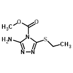 CAS#: 79742-00-0, Methyl 3-amino-5-(ethylsulfanyl)-4H-1,2,4-triazole-4-carboxylate