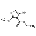 CAS#: 79742-02-2, Ethyl 3-amino-5-(methylsulfanyl)-4H-1,2,4-triazole-4-carboxylate