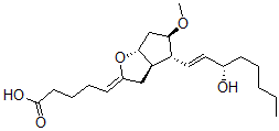 CAS#: 79743-30-9, (5Z)-5-[(3aR,4R,5R,6aR)-4-[(E,3S)-3-Hydroxyoct-1-Enyl]-5-Methoxy-3,3a,4,5,6,6a-Hexahydrocyclopenta[d]Furan-2-Ylidene]Pentanoic Acid