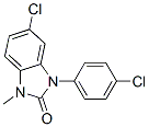 CAS 登录号：79759-66-3， 5-氯-3-(4-氯苯基)-1-甲基苯并咪唑-2-酮