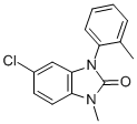 CAS 登录号：79759-72-1， 5-氯-1-甲基-3-(2-甲基苯基)苯并咪唑-2-酮