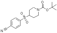 CAS 登录号：797750-44-8， 4-[(4-氰基苯基)磺酰基]-1-哌啶羧酸叔丁酯